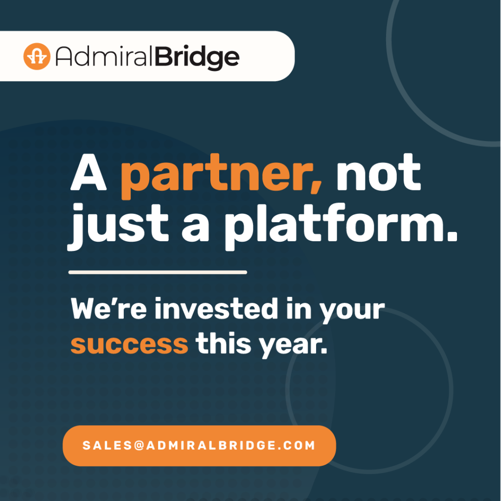 A partner, not just a platform, at AdmiralBridge we are invested in your success.